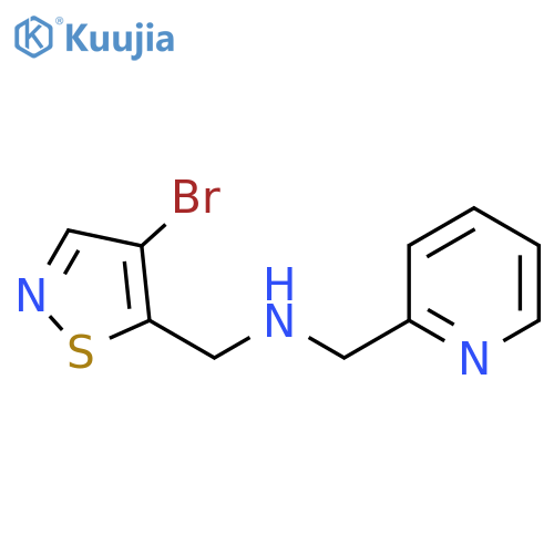 2-Pyridinemethanamine, N-[(4-bromo-5-isothiazolyl)methyl]- structure