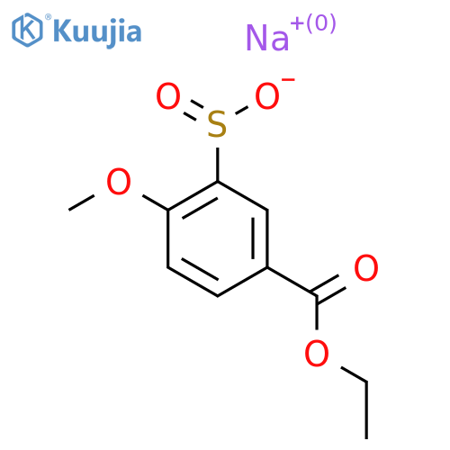 Sodium 5-(ethoxycarbonyl)-2-methoxybenzene-1-sulfinate structure