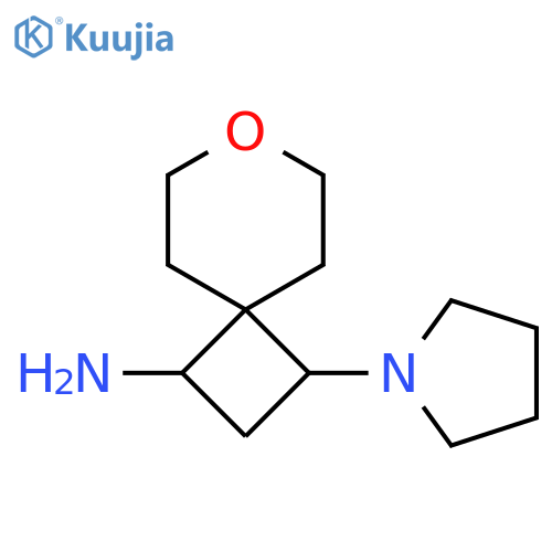 3-(Pyrrolidin-1-yl)-7-oxaspiro[3.5]nonan-1-amine structure