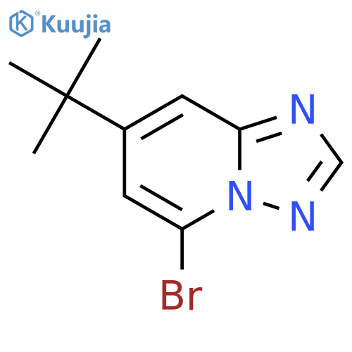 5-bromo-7-tert-butyl-1,2,4triazolo1,5-apyridine structure