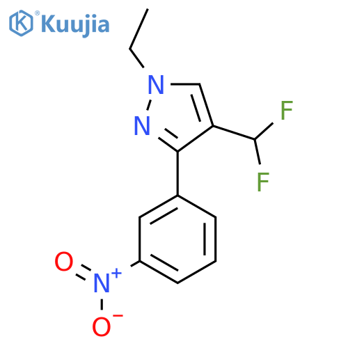 4-(difluoromethyl)-1-ethyl-3-(3-nitrophenyl)-1H-pyrazole structure