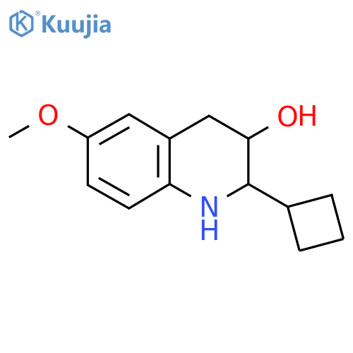 2-Cyclobutyl-6-methoxy-1,2,3,4-tetrahydroquinolin-3-ol structure