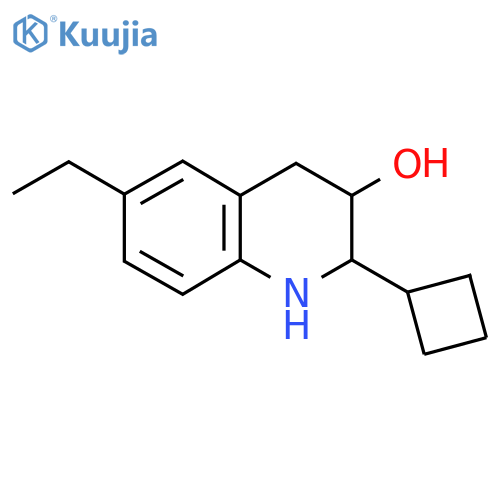 2-Cyclobutyl-6-ethyl-1,2,3,4-tetrahydroquinolin-3-ol structure