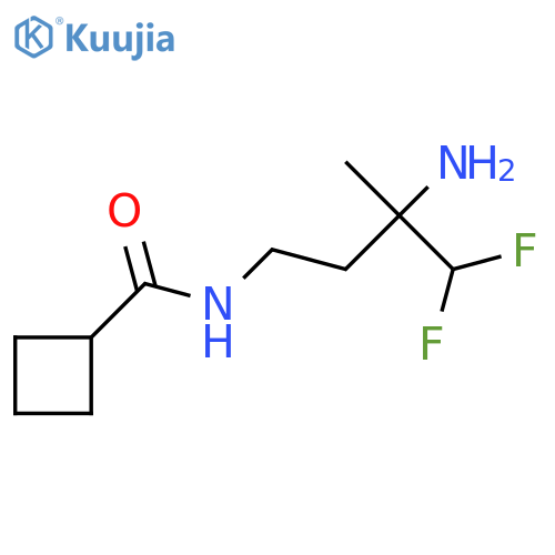 N-(3-amino-4,4-difluoro-3-methylbutyl)cyclobutanecarboxamide structure