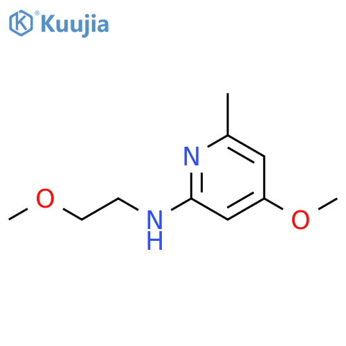 2-Pyridinamine, 4-methoxy-N-(2-methoxyethyl)-6-methyl- structure