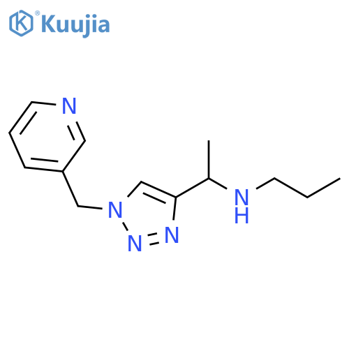 1H-1,2,3-Triazole-4-methanamine, α-methyl-N-propyl-1-(3-pyridinylmethyl)- structure