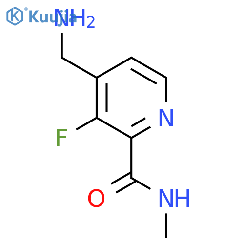 4-(aminomethyl)-3-fluoro-N-methylpyridine-2-carboxamide structure