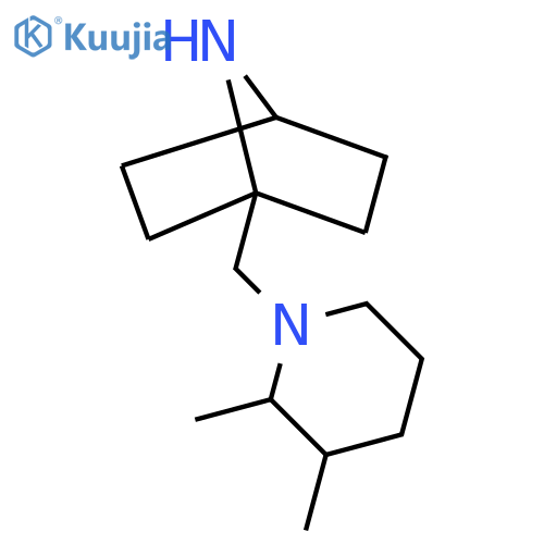 1-[(2,3-Dimethylpiperidin-1-yl)methyl]-7-azabicyclo[2.2.1]heptane structure