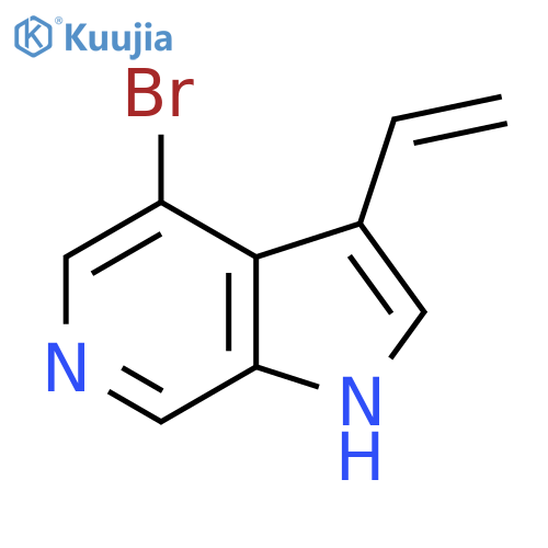 4-bromo-3-ethenyl-1H-pyrrolo2,3-cpyridine structure