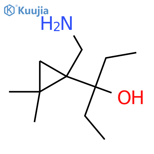 Cyclopropanemethanol, 1-(aminomethyl)-α,α-diethyl-2,2-dimethyl- structure