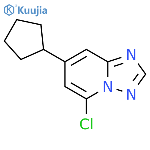 5-chloro-7-cyclopentyl-1,2,4triazolo1,5-apyridine structure