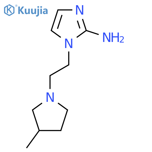 1-2-(3-methylpyrrolidin-1-yl)ethyl-1H-imidazol-2-amine structure