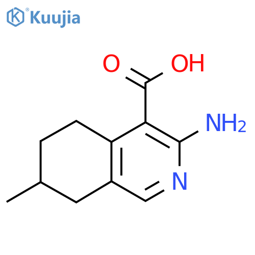 3-Amino-7-methyl-5,6,7,8-tetrahydroisoquinoline-4-carboxylic acid structure
