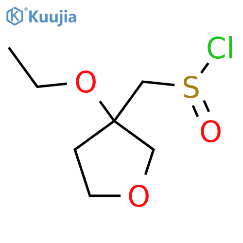 (3-Ethoxyoxolan-3-yl)methanesulfinyl chloride structure