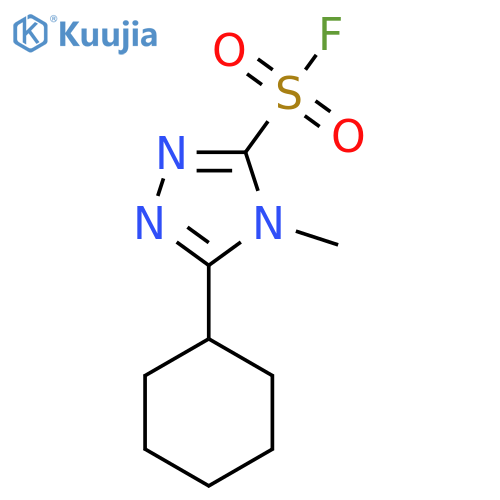 5-Cyclohexyl-4-methyl-1,2,4-triazole-3-sulfonyl fluoride structure