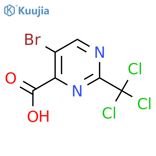 5-Bromo-2-(trichloromethyl)pyrimidine-4-carboxylic acid structure