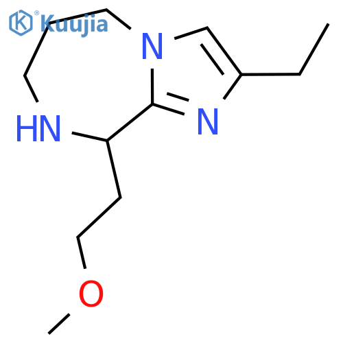 2-ethyl-9-(2-methoxyethyl)-5H,6H,7H,8H,9H-imidazo[1,2-a][1,4]diazepine structure