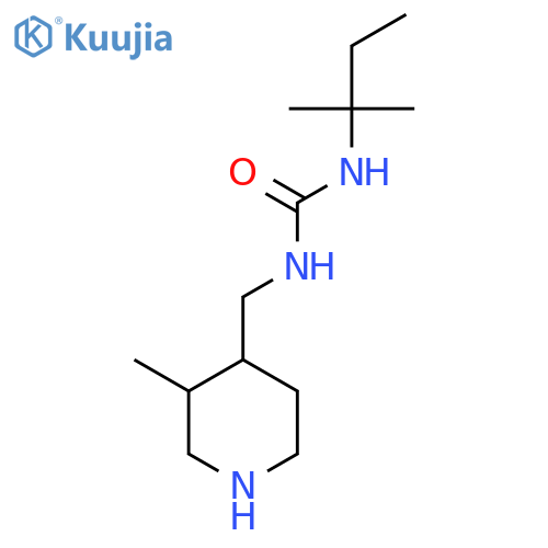 3-(2-methylbutan-2-yl)-1-(3-methylpiperidin-4-yl)methylurea structure