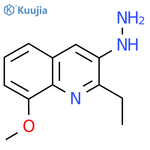 2-Ethyl-3-hydrazinyl-8-methoxyquinoline structure
