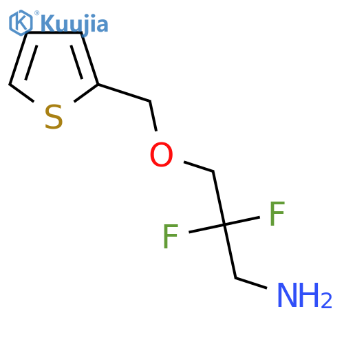 2,2-Difluoro-3-(thiophen-2-ylmethoxy)propan-1-amine structure