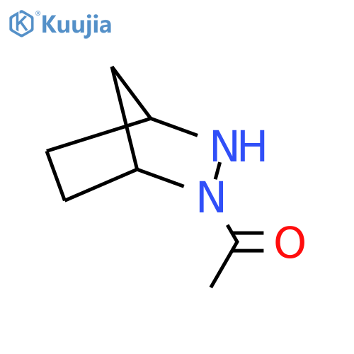 1-{2,3-diazabicyclo2.2.1heptan-2-yl}ethan-1-one structure
