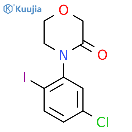 4-(5-chloro-2-iodophenyl)morpholin-3-one structure