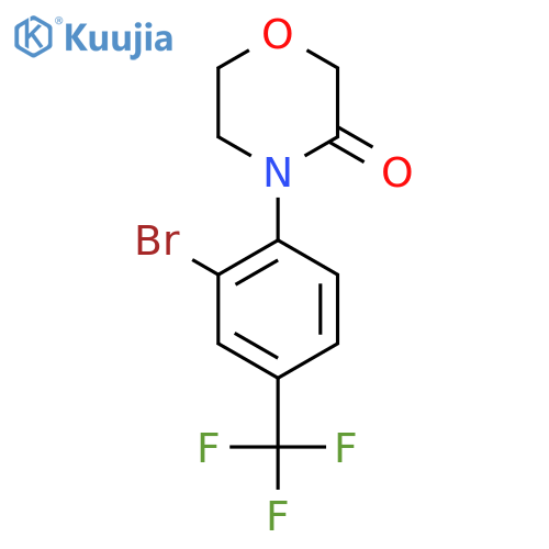 4-2-bromo-4-(trifluoromethyl)phenylmorpholin-3-one structure