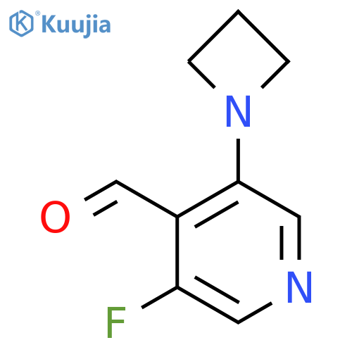 3-(Azetidin-1-yl)-5-fluoropyridine-4-carbaldehyde structure