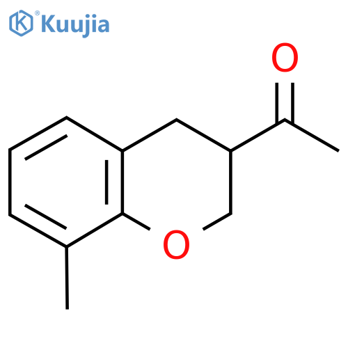 1-(8-methyl-3,4-dihydro-2H-1-benzopyran-3-yl)ethan-1-one structure
