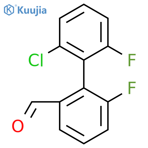 2-(2-Chloro-6-fluorophenyl)-3-fluorobenzaldehyde structure