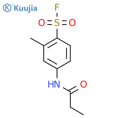 2-Methyl-4-propanamidobenzene-1-sulfonyl fluoride structure