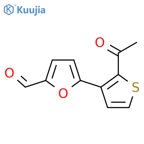 5-(2-Acetylthiophen-3-yl)furan-2-carbaldehyde structure