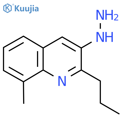 3-Hydrazinyl-8-methyl-2-propylquinoline structure