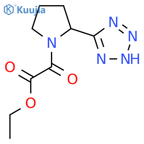 ethyl 2-oxo-2-[2-(1H-1,2,3,4-tetrazol-5-yl)pyrrolidin-1-yl]acetate structure