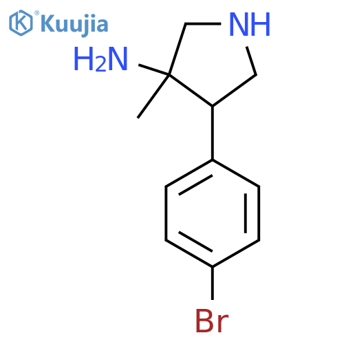 4-(4-Bromophenyl)-3-methylpyrrolidin-3-amine structure