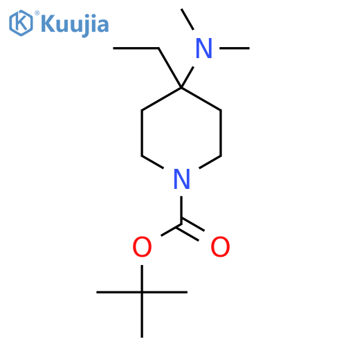 Tert-butyl 4-(dimethylamino)-4-ethylpiperidine-1-carboxylate structure