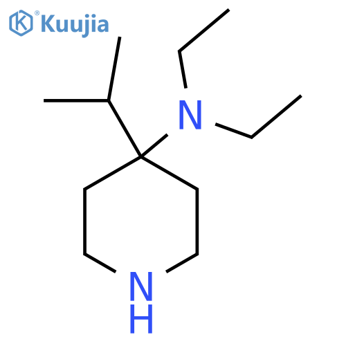 N,N-diethyl-4-(propan-2-yl)piperidin-4-amine structure