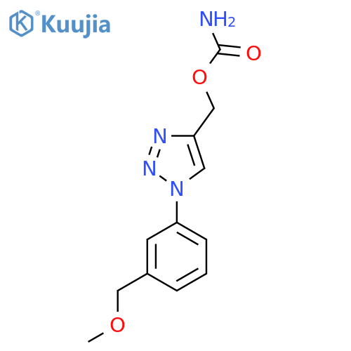 [1-[3-(Methoxymethyl)phenyl]triazol-4-yl]methyl carbamate structure
