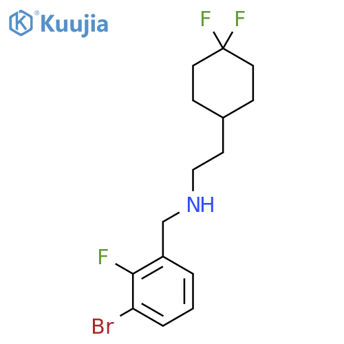(3-bromo-2-fluorophenyl)methyl2-(4,4-difluorocyclohexyl)ethylamine structure