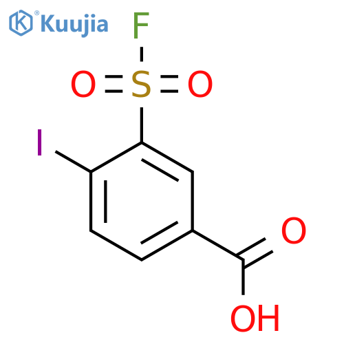 3-(Fluorosulfonyl)-4-iodobenzoic acid structure