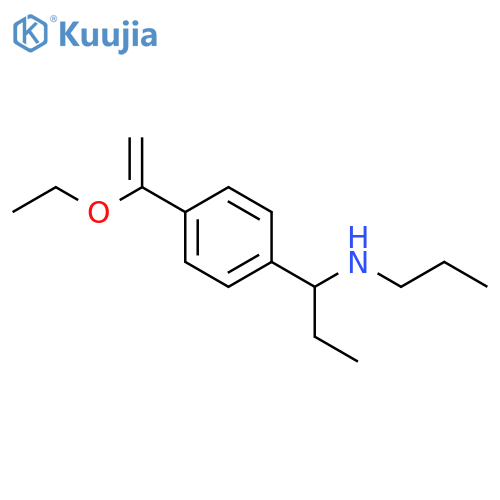 {1-[4-(1-Ethoxyethenyl)phenyl]propyl}(propyl)amine structure