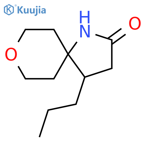 8-Oxa-1-azaspiro[4.5]decan-2-one, 4-propyl- structure
