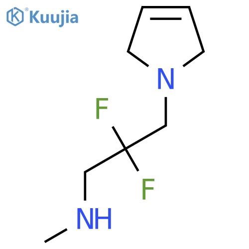 3-(2,5-dihydropyrrol-1-yl)-2,2-difluoro-N-methylpropan-1-amine structure