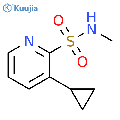 2-Pyridinesulfonamide, 3-cyclopropyl-N-methyl- structure
