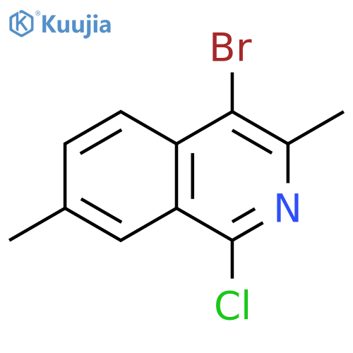Isoquinoline, 4-bromo-1-chloro-3,7-dimethyl- structure