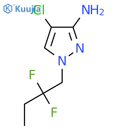 4-chloro-1-(2,2-difluorobutyl)-1H-pyrazol-3-amine structure
