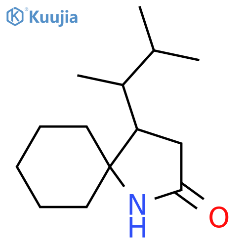 4-(3-Methylbutan-2-yl)-1-azaspiro[4.5]decan-2-one structure