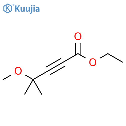 2-Pentynoic acid, 4-methoxy-4-methyl-, ethyl ester structure