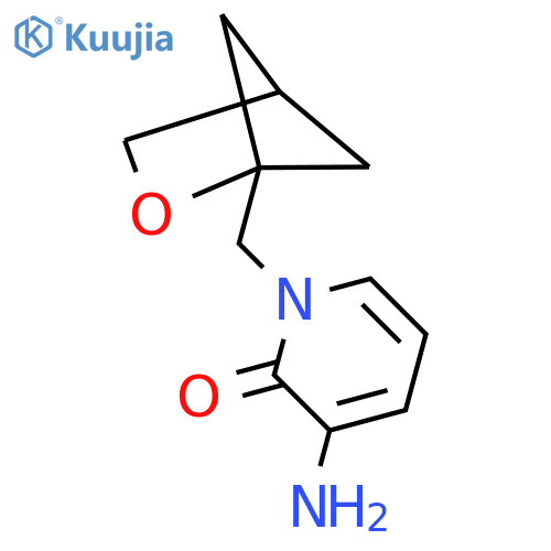 3-amino-1-({2-oxabicyclo2.1.1hexan-1-yl}methyl)-1,2-dihydropyridin-2-one structure