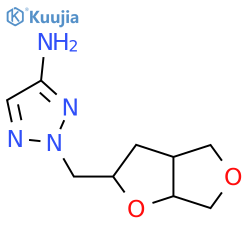 2-({hexahydrofuro2,3-cfuran-2-yl}methyl)-2H-1,2,3-triazol-4-amine structure